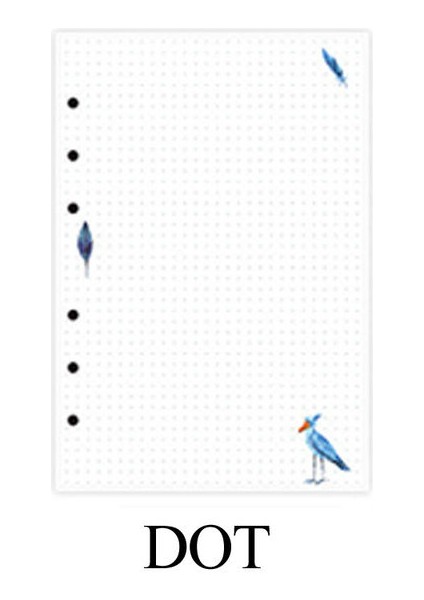 Nokta A6 A5 A6 A7 Gevşek Yaprak Defter Dolum Spiral Ciltleyici Planlayıcı Iç Sayfa Iç Kağıt Süt Ürünleri Haftalık Aylık Yapılacak Plan Çizgi Nokta Izgarası (Yurt Dışından)