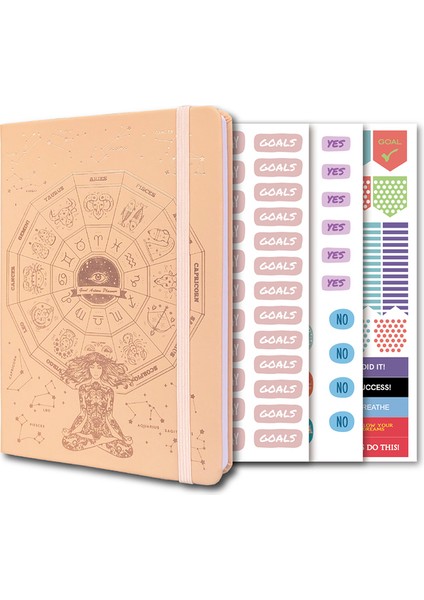 Krem-Folyo 12 Ay Planlayıcı 2023 Günlük Hedef Planlayıcı Tarihsiz Gündem Haftalık Aylık Takvim Organizatör Dizüstü Bilgisayar Verimlilik (Yurt Dışından)