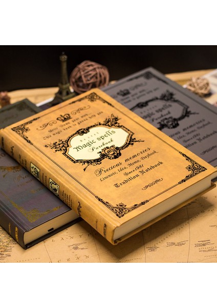 D A5 Sert Kapak Retro Süper Kalın A5 Günlüğü Avrupa Tarzı Dizüstü Öğrenci Kırtasiye Ofis Dizüstü Eskiz Defteri (Yurt Dışından) fiyatları