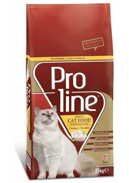 Proline Adult Tavuklu Yetişkin Kedi Maması 15 Kg