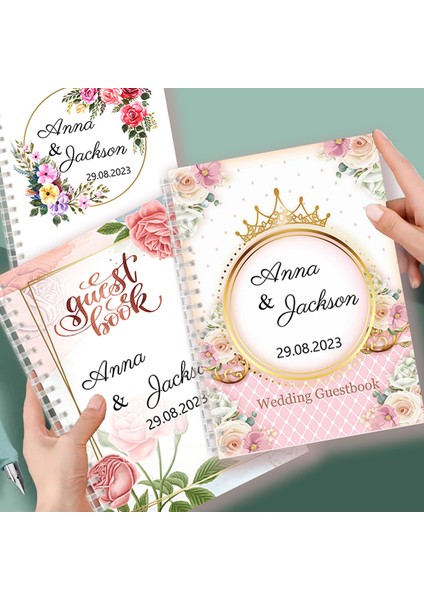 15 Isimleri Özelleştir Tarih A5 Spiral Defter Özel Isimler Tarih Kişiselleştirilmiş Imza Düğün Ziyaretçi Defteri Alternatif Ziyaretçi Defterini Özelleştir Mariage Resepsiyonu (Yurt Dışından) indirimleri