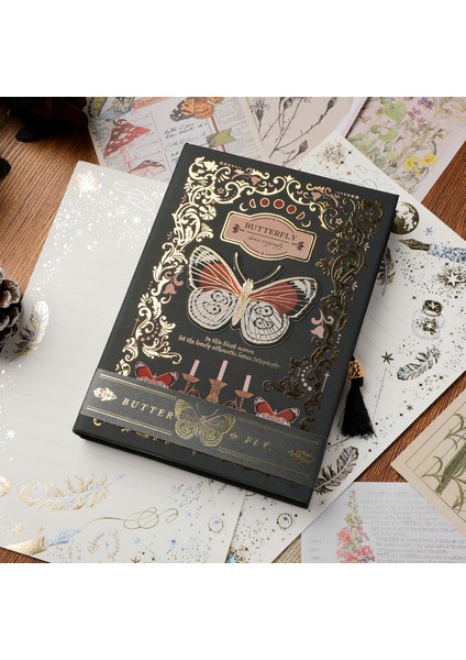 11.6X16.5 cm Yeni A5 Gotik Not Manyetik Toka Kitap Retro Sanat Yüksek Değer Zarif El Defter Küçük Kişilik Yaratıcı El Defter Hediyeler (Yurt Dışından)