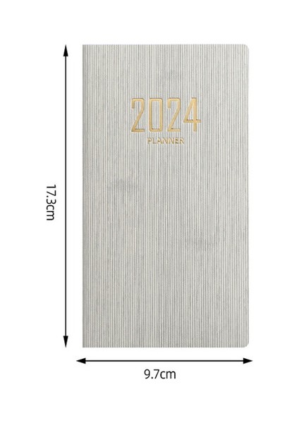 Not Defteri A6 2024 Gündem Defter A6 Papelaria 365 Gün Planlayıcı Takvim Ofis Not Defteri Günlük Caderno Cep Zeszyt Deri Kitaplar Program (Yurt Dışından)