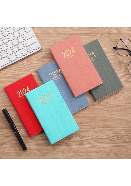 Not Defteri A6 2024 Gündem Defter A6 Papelaria 365 Gün Planlayıcı Takvim Ofis Not Defteri Günlük Caderno Cep Zeszyt Deri Kitaplar Program (Yurt Dışından)