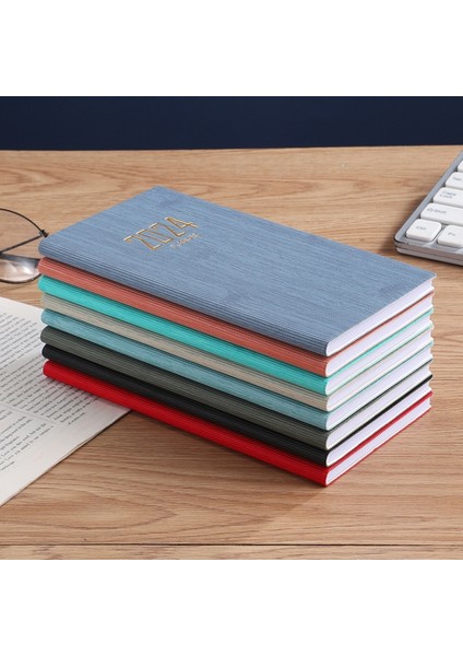 Not Defteri A6 2024 Gündem Defter A6 Papelaria 365 Gün Planlayıcı Takvim Ofis Not Defteri Günlük Caderno Cep Zeszyt Deri Kitaplar Program (Yurt Dışından)