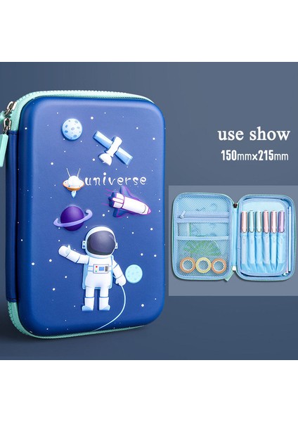 Stil 5 Kalem Kutusu Siyah Astronot Kalem Kutusu Estuches Escolares Kırtasiye Sevimli Kalemlik Astuccio Unicorn Trousse Scolaire Kalem Kutusu (Yurt Dışından)