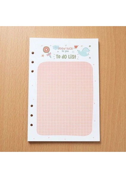 A A5 Sharkbang 40 Sayfa A5 A6 Gevşek Defter Dolum Spiral Ciltleme Dizini Iç Sayfa Aylık Haftalık Yapılacaklar Listesi Kağıt Kırtasiye (Yurt Dışından)