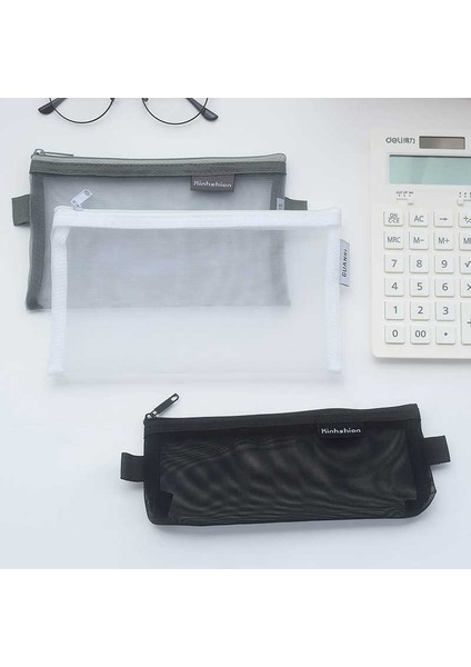 Dikdörtgen-Beyaz Basit Şeffaf Örgü Kalem Kutusu Ofis Öğrenci Kalem Kutuları Naylon Kalem Kutusu Okul Malzemeleri Kalem Kutusu Astuccio Scuola (Yurt Dışından) fiyatları