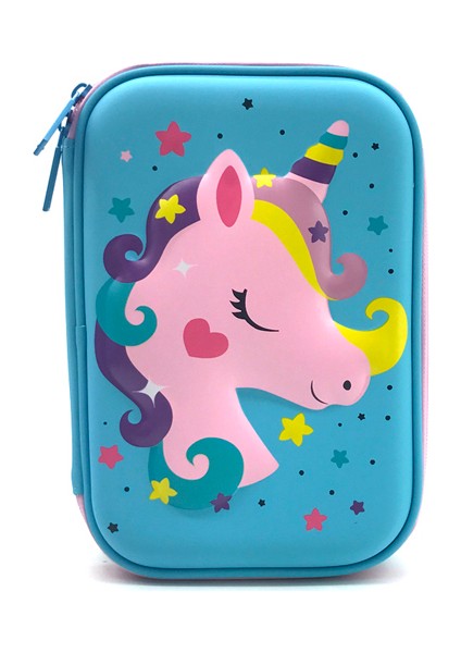 21 Unicorn Kalem Kutusu Sevimli Okul Kalem Kutuları Trousse Scolaire Kalem Kutusu 3D Estuches Escolares Kırtasiye Kawaii Kalem Kutusu (Yurt Dışından)