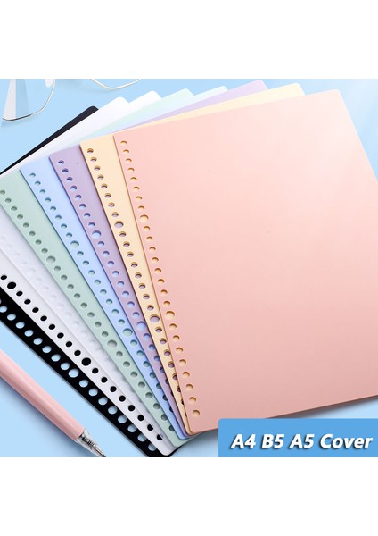Sarı B5 26 Delik 6 Sayfa A4 B5 A5 30/26/20 Delik Şeffaf Pp Gevşek Yaprak Kapak Indeks Bölücü Ayırıcı Defter Aksesuarı Kırtasiye Faydalı (Yurt Dışından) fırsatları