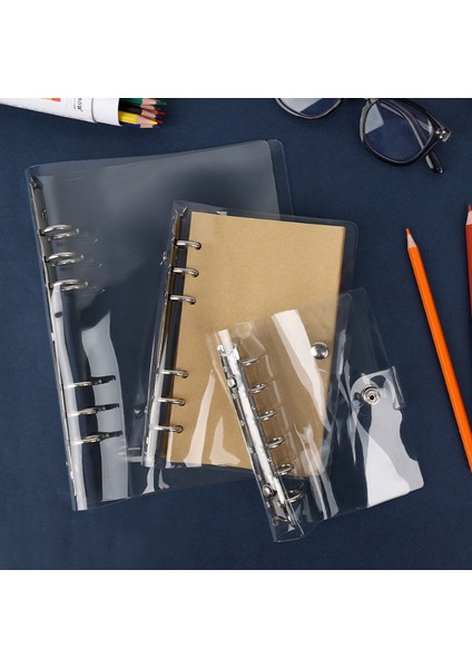 1 Adet Saklama Çantası A6 A7 A6 A5 Spiral Şeffaf Pvc Defter Kapağı Gevşek Günlüğü Bobin Halka Bağlayıcı Bağlayıcı Depolama Toplama Kitap Günlüğü Gündem Planlayıcısı Çantası (Yurt Dışından) indirimleri