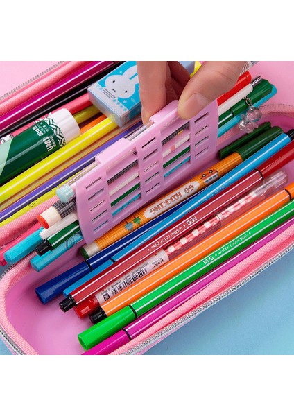 B1 Çocuk Karikatür Kırtasiye Kutusu Sevimli Kalem Kutusu Okul Okul Malzemeleri Kalem Tutucu ile Saklama Kutusu Öğrenci Eva Plastik Kalem Kutusu (Yurt Dışından) indirimleri