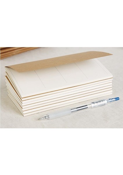 Grafik Kağıdı 3,7"x6,5" Midori Mujıs Gezgin Not Defteri 95MMX165MM Boş Noktalı Izgara Kağıdı Grafik Kağıdı Çizgili 32 Sayfa Cep A6 Stili (Yurt Dışından)