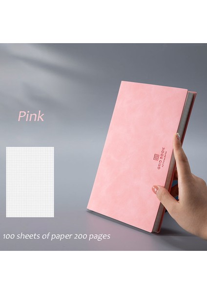 Pembe A4 Dizüstü A4 Kalınlaşmış Büyük Iş Süper Kalın Izgara Boş Izgara Günlüğü Cuaderno Defterler ve Dergiler Libretas Zeszyt Caderno (Yurt Dışından)