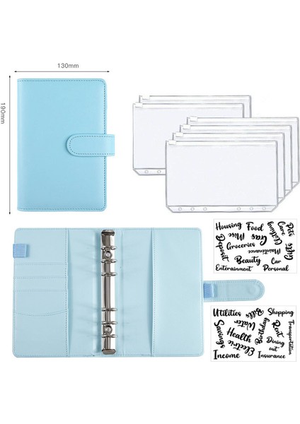 Mor Classeur A6 Buget Bağlayıcı Pu Deri Defter Bağlayıcı Bütçe Planlayıcısı Organizatör A6 Bağlayıcı Cepler Classeur Zarf Bütçe Planlayıcısı (Yurt Dışından) fiyatları