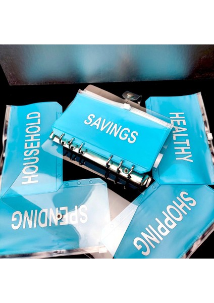 Kira A5 A5 A6 Mavi Nakit Planlayıcısı Pvc Bağlayıcı Cepler Temizle Fermuar Klasörleri 6 Delik Gevşek Yaprak Defter Bağlayıcı Dosyaları Raporları Bağlayıcı (Yurt Dışından) fırsatları