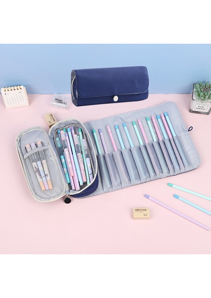 Stil 1 Şeker Renkli Kalem Kutusu Okul Malzemeleri Kalem Çantası Estuche Escolar Tuval Kalem Kutusu Trousse Scolaire Kırtasiye Kalem Kutusu (Yurt Dışından) indirimleri