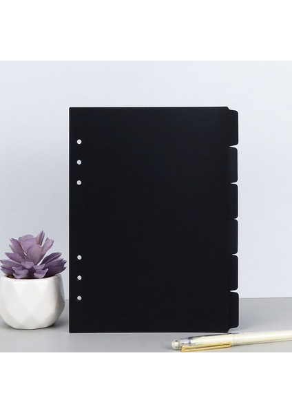 A5 6 Adet A5 A6 Transparentpaper Indeks Bölücü Sevimli 6 Delik Binder Planlayıcısı Dizüstü Kırtasiye Defter Kağıdı Bölücü Aksesuarları (Yurt Dışından)