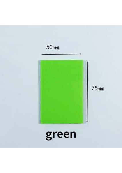 7.5x5 cm Yeşil Şeffaf Yapışkan Notlar Sıyırık Çıkartmalar Yapışkan Su Geçirmez Yüksek Değerli Not Kağıdı Öğrenci Ofis Için Yaratıcı Kırtasiye (Yurt Dışından)
