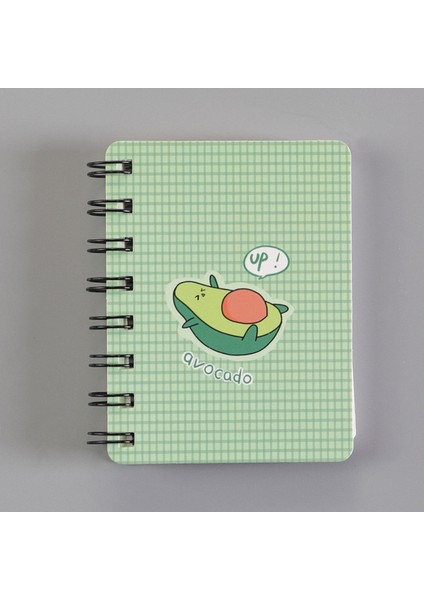 1 Avokado A7 80 Sayfa Kore A7 Rollover Bobin Dizüstü Öğrenci Taşınabilir Mini Pocketbook Karikatür Not Defteri Ofis Okul Malzemeleri Dergiler Kawaii (Yurt Dışından)