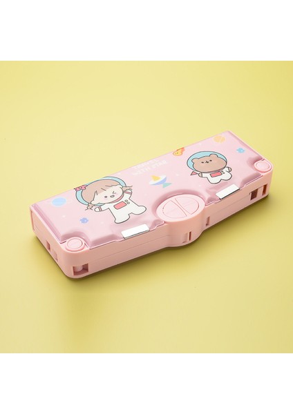 Kırtasiye Kalem Kutusu Unicorn Estuches Escolares Kawaii Cajas De Lapices Çok Fonksiyonlu Kalem Kutusu Astronot Kore Okul Kırtasiye Çantası (Yurt Dışından)