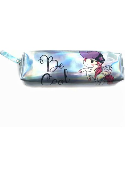 N Sevimli Unicorn Holografik Kalem Kutusu Kawaii Kaktüs Alpaka Lazer Kalem Çantası Kız Erkek Kırtasiye Okul Malzemeleri Kalem Kutusu (Yurt Dışından)