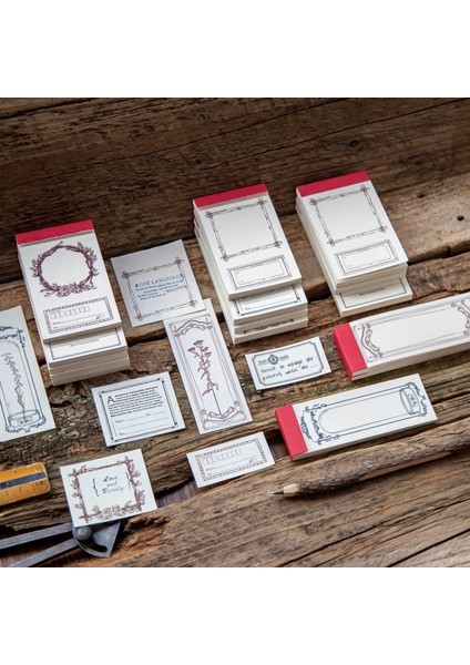 C Journamm 50 Adet/paket Vintage Stil Bloknot Deco Kırtasiye Okul Malzemeleri Lomo Kartları Dıy Malzeme Kağıt Kırtasiye Defter (Yurt Dışından)