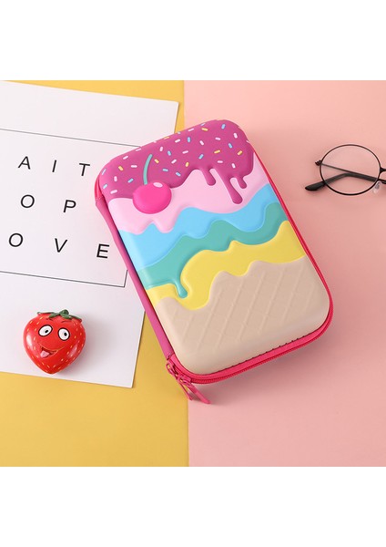 T Kawaii Kalem Kutuları Büyük Kapasiteli Pembe Kalem Kutusu Için Sevimli Okul Pennen Zak Plumier Scolaire Fille Estojo Escola Tavşan Kalem Kutusu (Yurt Dışından)