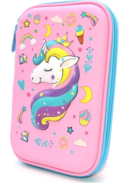 Estuches Okullu Kız Kek Kalem Kutusu Unicorn Estuche Escolar Yüksek Kapasiteli Kalem Kutusu Kalem Kutu Trousse Scolaire Stylo Astuccio Scuola Kalem Kutusu (Yurt Dışından)