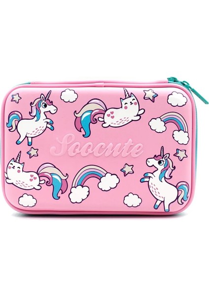 Estuches Okullu Kız Kek Kalem Kutusu Unicorn Estuche Escolar Yüksek Kapasiteli Kalem Kutusu Kalem Kutu Trousse Scolaire Stylo Astuccio Scuola Kalem Kutusu (Yurt Dışından)