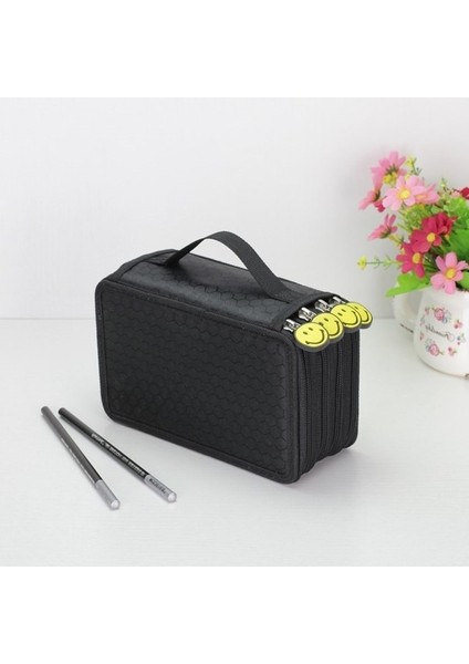 Siyah 72 Tutucu 4 L 2/3/4 Kat Kalem Kutusu Kawaii Kırtasiye Kızlar Için Kalem Kutuları Kalem Kutuları Okul Çantası 3 Bölmeler Okul Kuburluklar 04856 (Yurt Dışından)