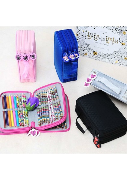 Siyah 72 Tutucu 4 L 2/3/4 Kat Kalem Kutusu Kawaii Kırtasiye Kızlar Için Kalem Kutuları Kalem Kutuları Okul Çantası 3 Bölmeler Okul Kuburluklar 04856 (Yurt Dışından) fırsatları