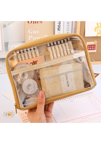 3003 Kızlar Için Kalem Kutuları Şeffaf Kalem Kutusu Okul Malzemeleri Estuches Büyük Kapasiteli Trousse Kawaii Kırtasiye Kalem Kutusu (Yurt Dışından) fiyatları