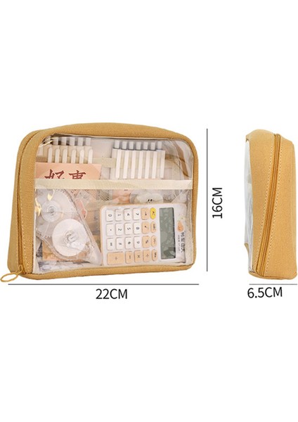 3003 Kızlar Için Kalem Kutuları Şeffaf Kalem Kutusu Okul Malzemeleri Estuches Büyük Kapasiteli Trousse Kawaii Kırtasiye Kalem Kutusu (Yurt Dışından) fırsatları