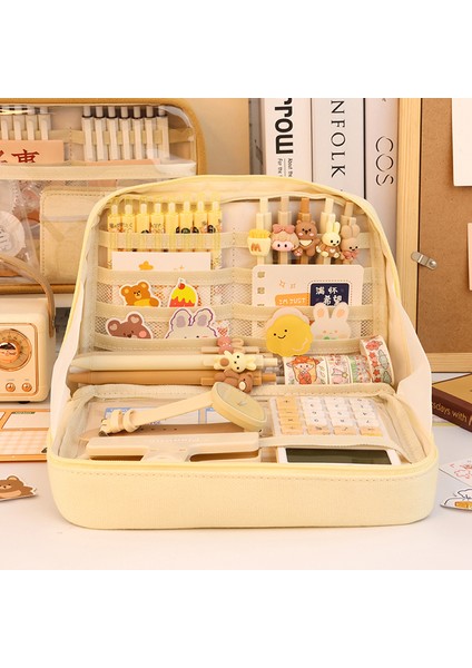 3003 Kızlar Için Kalem Kutuları Şeffaf Kalem Kutusu Okul Malzemeleri Estuches Büyük Kapasiteli Trousse Kawaii Kırtasiye Kalem Kutusu (Yurt Dışından) indirimleri