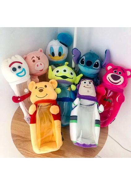 Çatal Disney Peluş Kalem Kutusu Kalemlik Popüler Kız Erkek Dikiş Şeffaf Saklama Çantası Hediye Okul Ofis Kırtasiye Kawaii Kalem Çantası (Yurt Dışından) fiyatları