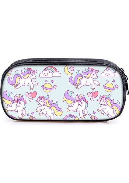 A3 Unicorn Kalem Kutusu Karikatür Sevimli Kırtasiye Kutusu Okul Kalem Kutuları Çocuklar Için Hediyeler Öğrenci Kalem Kutusu Karikatürler Büyük Kalem Çantası Kawaii (Yurt Dışından)
