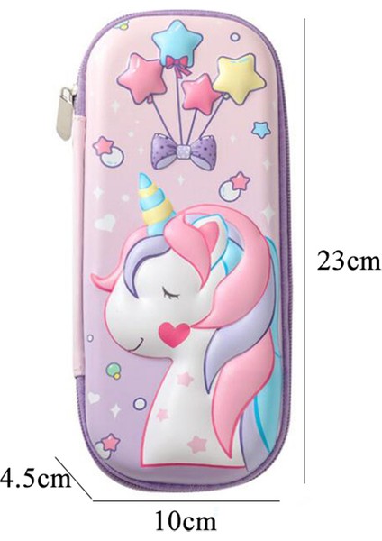 Stil 3 Unicorn Kalem Kutusu 3D Okul Malzemeleri Kalem Kutusu Estuche Escolar Kalem Kutusu Kalemlik Trousse Kawaii Kırtasiye Kalem Kutusu (Yurt Dışından)