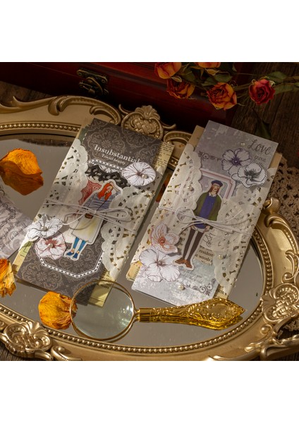 Stil 8 Yeni Perakende Retro Antika Asil Gizli Deco Kağıt Bloknot Diy Malzeme Kitap Not Defteri Dergisi Scrapbooking (Yurt Dışından) fırsatları