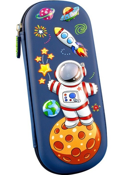 Uzay Astronot 3D Uzay Sevimli Kalem Kutusu Okul Kırtasiye Kutusu Plastik Karikatürler Çocuklar Için Kalem Kutuları Kalem Kutusu Hediyeler Öğrenci Kalem Kutusu Kawaii Çanta (Yurt Dışından)