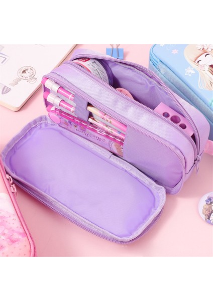 Kalem Kutusu Kawaii Kız Kalem Kutuları Estuche Escolar Malzeme Sevimli Kılıf Kırtasiye Etui Fundas Trousse Okul Aksesuarları Astuccio Kalem Çantası (Yurt Dışından)