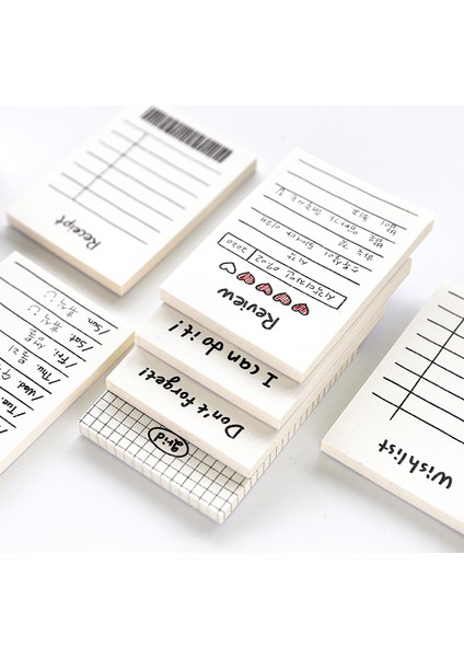 Stil 1 50 Adet Sadelik Sevimli Stiller Bloknot Scrapbooking Dekorasyon Ofis Malzemeleri Yaratıcı Kırtasiye Planlayıcısı Yapışkan Notlar (Yurt Dışından)