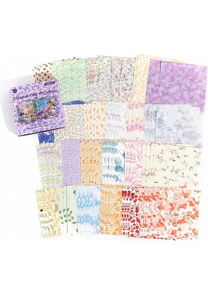 D Yoofun 100 Adet/kutu Bloknot Malzeme Kağıt Anna'nın Düşleri Önemsiz Dergisi Scrapbooking Kartları Retro Arka Plan Dekorasyon Kağıdı (Yurt Dışından)