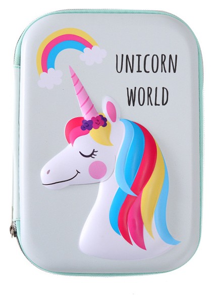 Yeşil Unicorn Unicorn Kalem Kutusu Okul Estuche Escolar Estojo Escola Trousse Scolaire Stylo Kalemlik Kalem Kutusu Kalem Kutusu Flamingo Kutusu (Yurt Dışından)