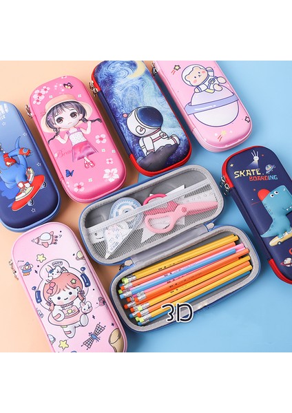 23 3D Kalem Kutusu Okul Malzemeleri Unicorn Kalem Kutusu Kalemlik Kumaş Yüzey Kalem Kutusu Trousse Kawaii Kırtasiye Kalem Kutuları (Yurt Dışından)