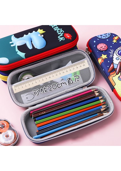 23 3D Kalem Kutusu Okul Malzemeleri Unicorn Kalem Kutusu Kalemlik Kumaş Yüzey Kalem Kutusu Trousse Kawaii Kırtasiye Kalem Kutuları (Yurt Dışından)
