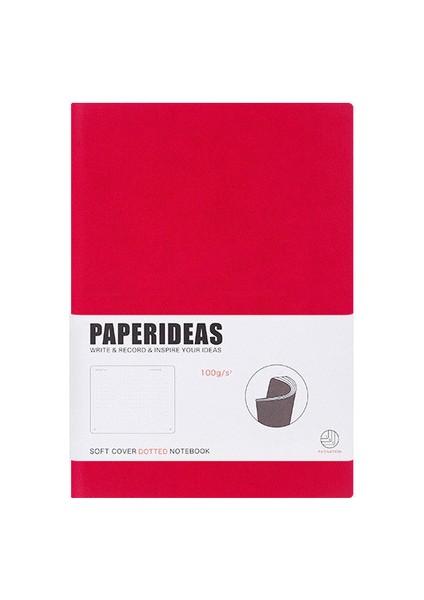 Kırmızı Noktalı Çift Tonlu Mermi Noktalı Günlük Basit Planlayıcı Günlüğü A5 Yumuşak Kapak Defter (Yurt Dışından)