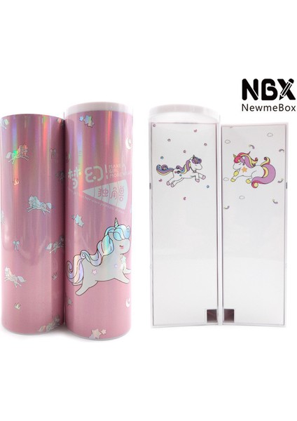 Uzun Bölüm Tek Boynuzlu At Kalem Kutusu Kedi Estuche Escolar Newmebox Kawaii Okul Malzemeleri Trousse Scolaire Stylo Kalem Kutusu Kalem Kutusu Kırtasiye (Yurt Dışından)