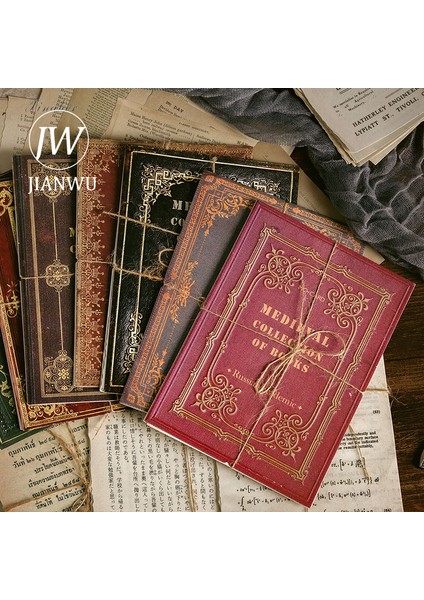 Jian Zhu Kuai Kan Jıanwu 10 Sayfa Vintage Simülasyon Kitap Sayfası Bloknot Dıy El Hesabı Günlüğü Scrapbooking Dekorasyon Malzemesi Kağıt Kırtasiye (Yurt Dışından)