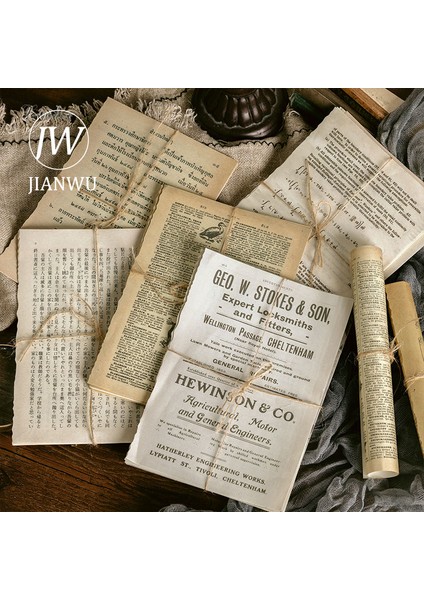 Jian Zhu Kuai Kan Jıanwu 10 Sayfa Vintage Simülasyon Kitap Sayfası Bloknot Dıy El Hesabı Günlüğü Scrapbooking Dekorasyon Malzemesi Kağıt Kırtasiye (Yurt Dışından)